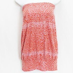 Free People Y2K Red Stars Long Convertible Tube Top Festival Rock Star GF Sz XS